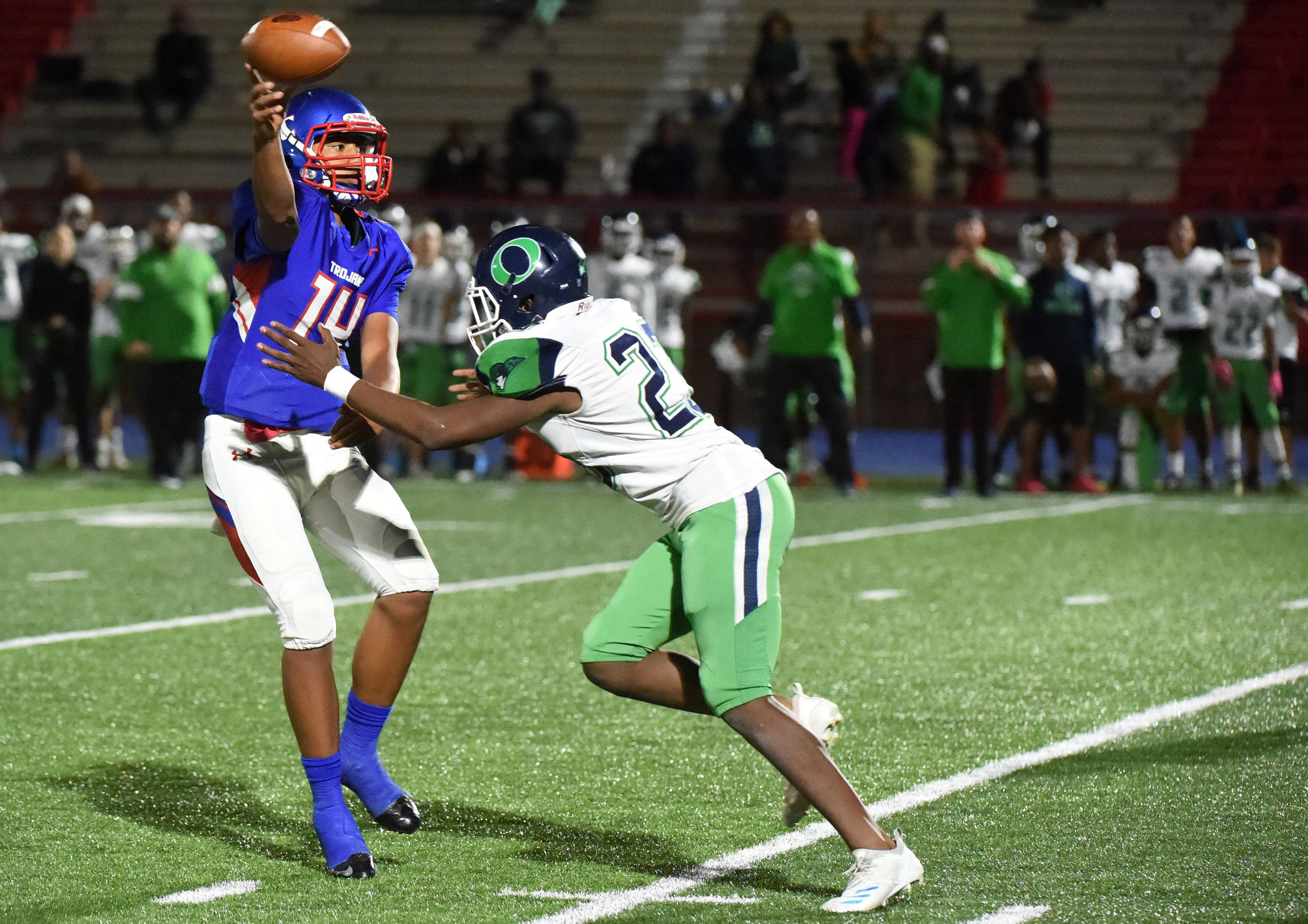 PHOTOS: Fountain-Fort Carson Trojans (21) Overland Trailblazers (29)